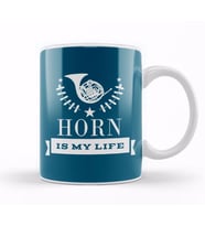 French Horn Band Gift Müzik Kupa Bardak Porselen