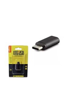 Hadron HDX5053 Type-C Erkek to Lightning Dişi Şarj ve Veri Çevirici Adaptör - Metal SİYAH