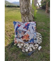 Karam Home Nostalji Dijital Baskı 3'lü Kırlent Kılıfı