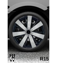 Daewoo Espero 15 İnç Jant Kapağı (4 ADET) Siyah Gri C109