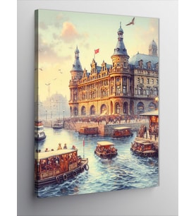 Kanvas Tablo Haydarpaşa Tren Garı