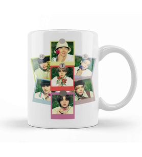 Bts Polaroid Vintage Kupa Bardak Porselen
