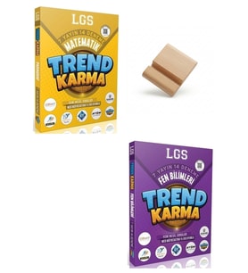Trend Karma LGS 8. Sınıf Matematik ve Fen 7 Yayın 14 Deneme + Telefon Standı