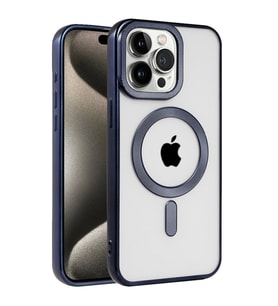 Apple İphone 15 Pro Kılıf Kronos Magsafe Kapak - Lacivert
