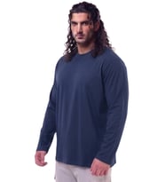 Erkek Büyük Beden 115 - 155 Kilo Arası Uygun Bedenli % 100 Pamuk Uzun Kol Bisiklet Yaka Sweatshirt