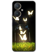 Vivo Y27 Kılıf HD Desen Baskılı Kılıf - Işıklı Kelebekler