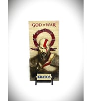 DÜKKAN DESİGN LAZER KAZIMA EL BOYUMA GOD OF WAR AHŞAP BİBLO