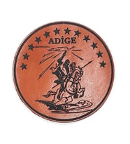 ADİGE - ÇERKES  Deri PEÇ- Arma - Patch (Taba)
