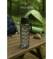 Suluk & Su Şişesi & Sporcu Matara Füme 1000 ml