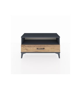 Arges Şifonyer Tek Raflı Tek Çekmeceli 88x30x48 Antrasit-Çam