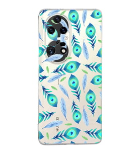 PrintiFy Huawei P50 Pro ile Uyumlu 1mm Slim Fit Nazar Boncuğu 3 Baskılı Şeffaf  Kılıf