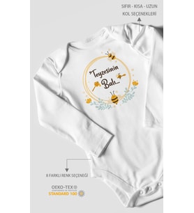 Teyzesinin Balı Uzun Kollu Çıtçıtlı Bebek Body
