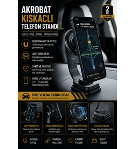 Araç Havalandırma Telefon Tutucu Tek Elle Kullanımlı Stand