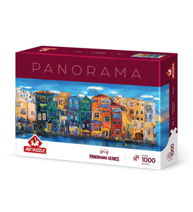Art Puzzle Renkli Kasaba 1000 Parça Panorama Puzzle