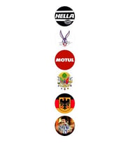 Çoklu Hologram Logo Sticker 5cm Model2 Universal Araba Motosiklet Holografik Dekal Etiket