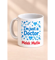Kişiye Özel Doktor Temalı Baskılı Beyaz Kupa - Doktora Hediye Bardak Fincan Mug