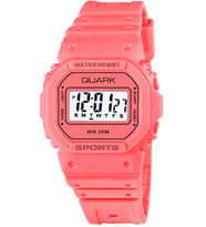 Quark Qu-8222L-2 Dijital Kronometreli Takvimli Alarmlı Bayan Kol Saati (Pembe)