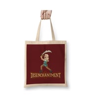 Disenchantment Bean Beyaz Bez Çanta Uzun Saplı Alışveriş Çantası Plaj Çantası