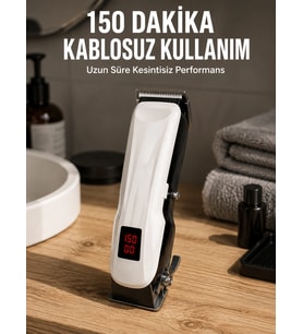Yeni Nesil Tıraş Makinesi Uzun Şarjlı Paslanmaz Çelik Bıçaklı Yeni Nesil