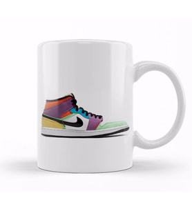 Jordan 1 Mid Se Multicolor Kupa Bardak Porselen