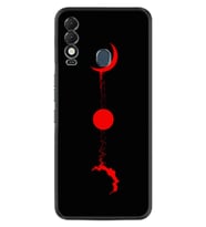 Tecno Spark 8T Kılıf Silikon Desen Özel Seri Red Moon 1710