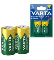 Varta HR14 3000Mah C Orta Boy 1.2 Volt Ni-Mh Şarjlı Pil 2Li Paket (Şarj Edilebilir)