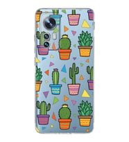 PrintiFy Xiaomi Mi 12 Lite ile Uyumlu 1mm Slim Fit Water Color 4 Baskılı Şeffaf  Kılıf