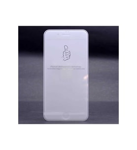 Apple iPhone 6 Uyumlu Zore Kenarları Kırılmaya Dayanıklı Cam Ekran Koruyucu (Beyaz)