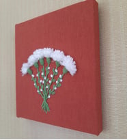 Mi-Knitting, Çiçekli Duvar Panosu, Punch Nakışı, Elişi