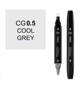 TOUCH TWIN CG0.5 ÇİFT UÇLU MARKER COOL GREY