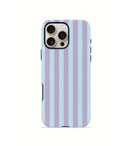 iPhone 16 Pro Max Vorian Çift Katmanlı MagSafe Kılıf Lilac Riviera Stripe