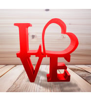 13CM Sevgililer Günü'ne özel Love Aşk Kırmızı Renk Hediyelik Eşya