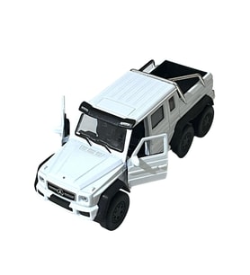 Beyaz Mercedes Pikap Oyuncak Lisanslı Diecast Metal Çek Bırak Araba