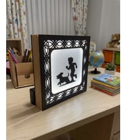 Kişiye Özel İsimli Dekoratif Gece Lambası – 14x14 cm