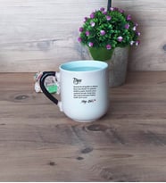 Teyzeye Hediye Kupa Bardak Sihirli Oval Fotoğraflı Teyzeye Doğum Günü Hediyesi