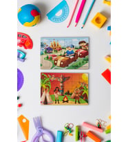 Okul Öncesi Başlangıç Yapboz Lunapark Maceram ve Kızılderili Ahşap Puzzle Set
