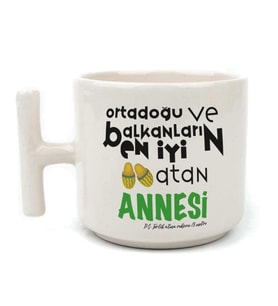 Ortadoğu ve Balkanları  En iyi Baskılı Beyaz Kulplu T Kupa