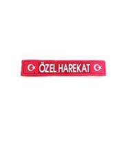 Single Sword Özel Harekat 3X17Cm Nakış Patch - Peç KIRMIZI