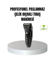 Mey İthalat® Profesyonel Şarjlı Saç ve Sakal Tıraş Makinesi – Çelik Bıçaklı, Ayarlanabilir Başlıklı,
