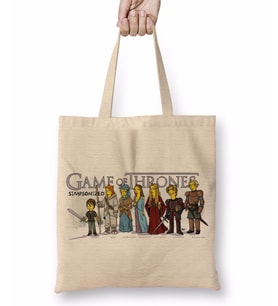 Game Of Thrones Simpsonized Bez Çanta Uzun Saplı