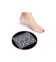 6 lı Set Silikon Ped Bantlı Delikli Ayakkabı Topuk Vurma Önleyici Ayak Parmak Nasır Koruyucu
