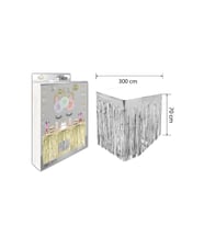 Püskül Masa Eteği Gümüş 70*300 Cm