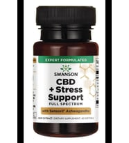 Swanson  C.B.D + Stress Support Full Spectrum with Sensoril Ashwaganda 60 Softjel..USA Version.3850 (Renksiz)