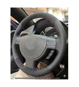 OPEL CORSA C COMBO ARACA ÖZEL DİREKSİYON KILIFI MAVİ İPLİ