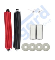 Roborock Q Revo Master Uyumlu 1 Ana Fırça 2 Yan Fırça 2 Filtre 4 Mop