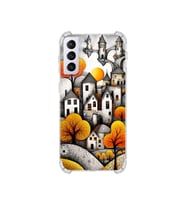 PrintiFy Samsung Galaxy S21 Plus ile Uyumlu Düşlerin Dansı Serisi Göçebe Şatolar Tasarımlı Uv Baskılı Köşe Korumalı Antişok Kılıf