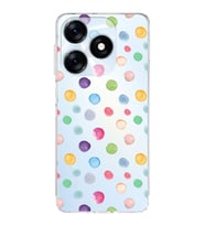 PrintiFy Tecno Spark 10 4G ile Uyumlu Water Color 6  Kamera Korumalı Şeffaf  Kılıf
