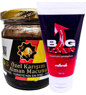 Bglover Boyuna Enine Hacmine Pe.Nisbakım Masaj Kremi 50Ml + Özel Karışım Alaman Macunu Sertliğine 2