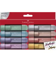 Faber-Castell Fosforlu Kalem 46 Metalik Renk 8'Li Karton Kutu