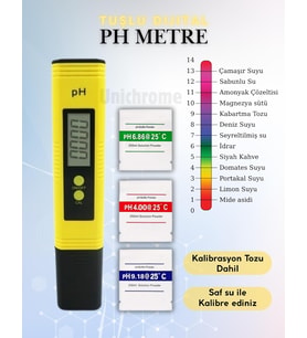 Dijital Ph Metre Su Sıvı Akvaryum Ph Ölçer Kalibrasyon